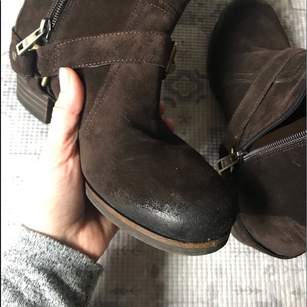 Jessica Simpson Suede Heeled Boots - Picture 5 of 10